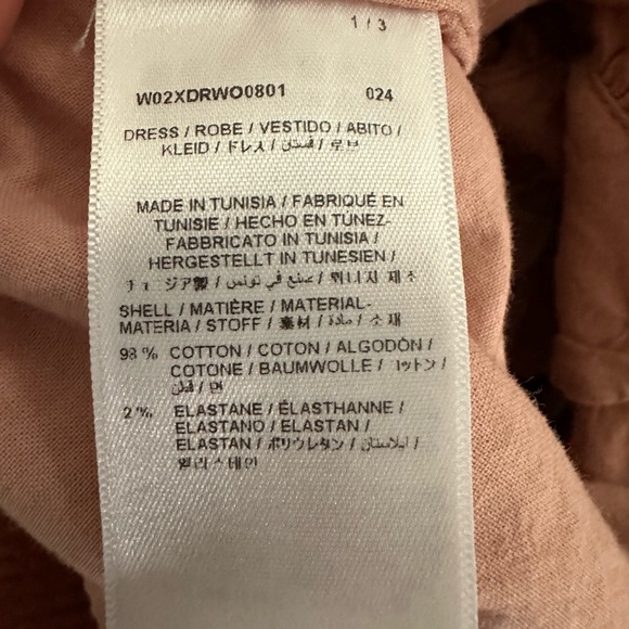 Bonpoint Long-sleeve Corduroy Dress in Peachy Pink, Size 12M - Picture 5 of 6